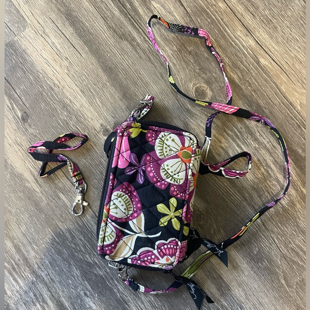 Vera Bradley Wristlet‎ Wallet W/ Crossbody Strap